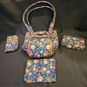 Elizabeth Austen Floral Purse with Accessories